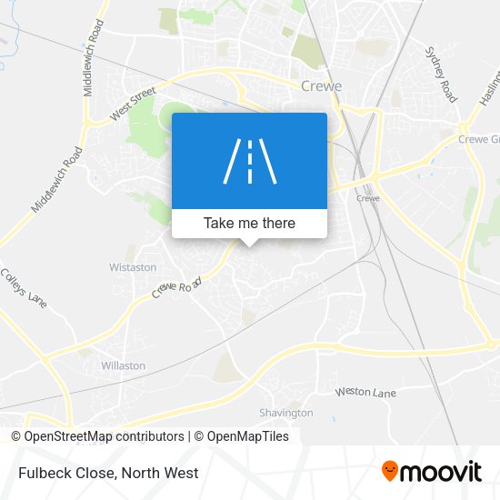 Fulbeck Close map