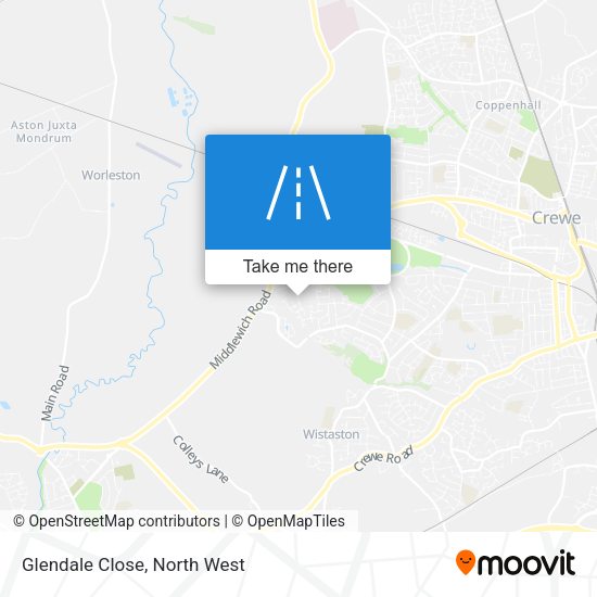 Glendale Close map