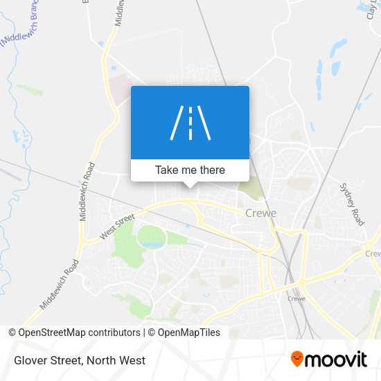 Glover Street map