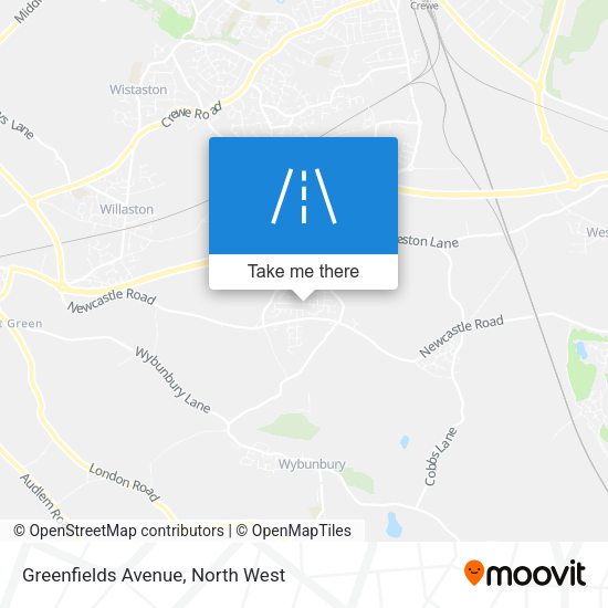 Greenfields Avenue map