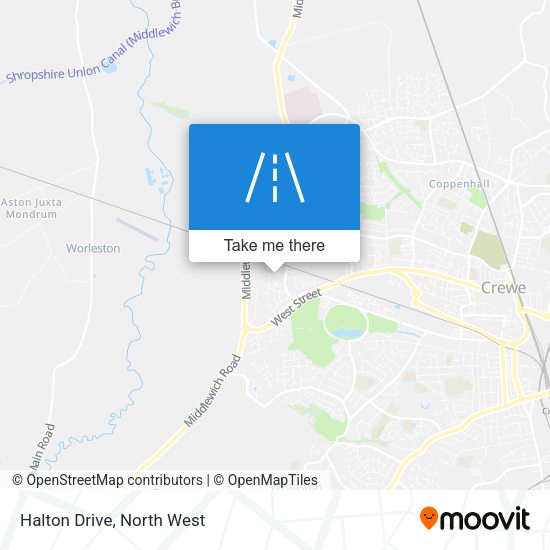 Halton Drive map