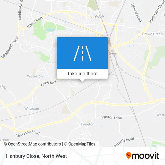 Hanbury Close map