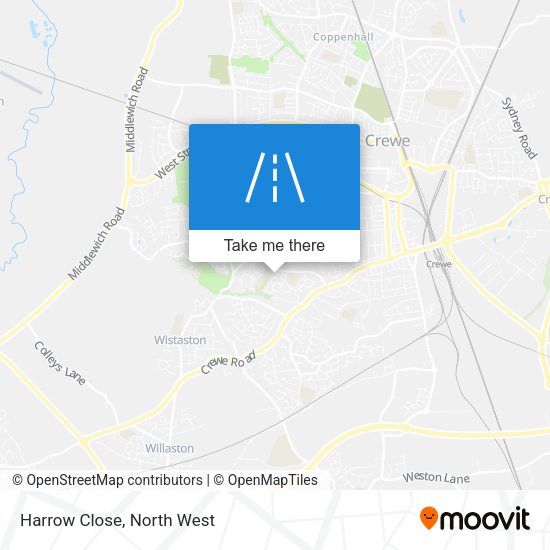Harrow Close map