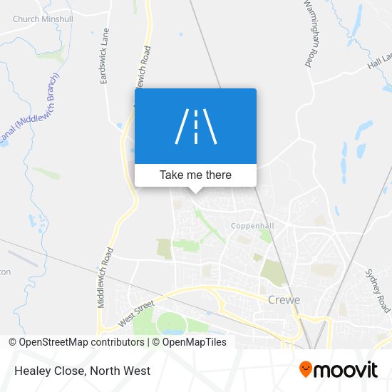 Healey Close map