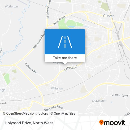 Holyrood Drive map
