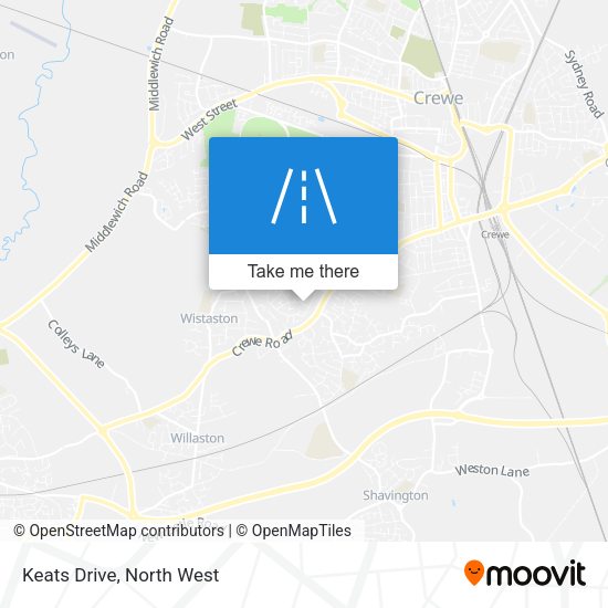 Keats Drive map
