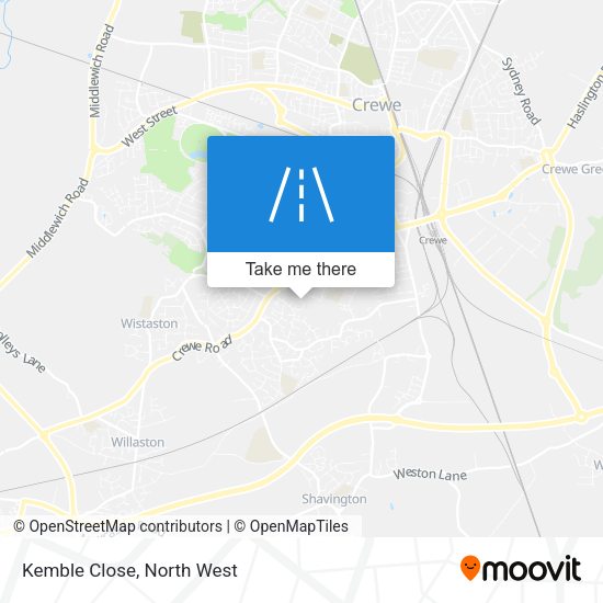 Kemble Close map