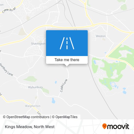 Kings Meadow map