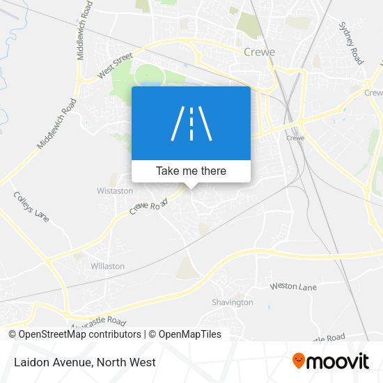 Laidon Avenue map
