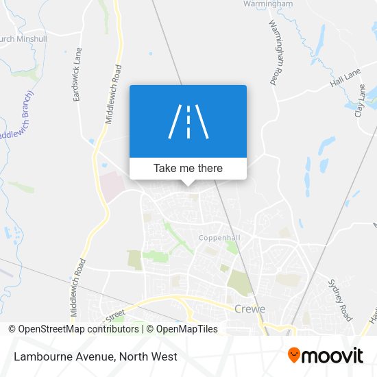 Lambourne Avenue map