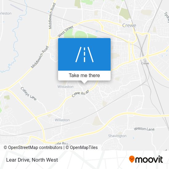 Lear Drive map