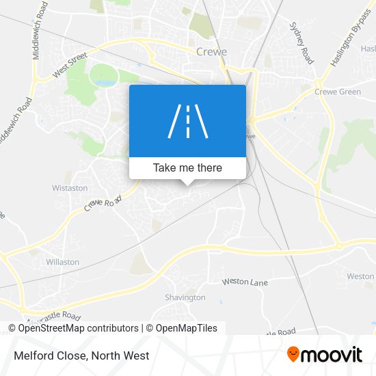 Melford Close map