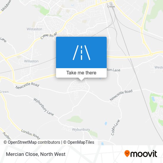 Mercian Close map