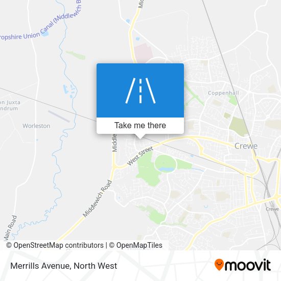 Merrills Avenue map