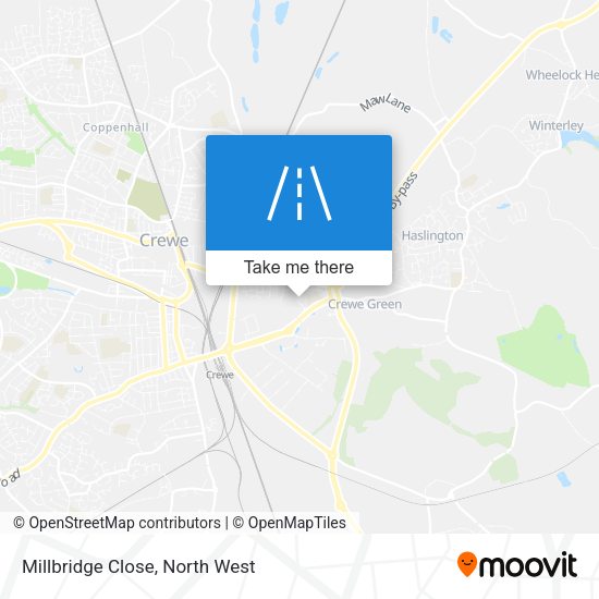 Millbridge Close map