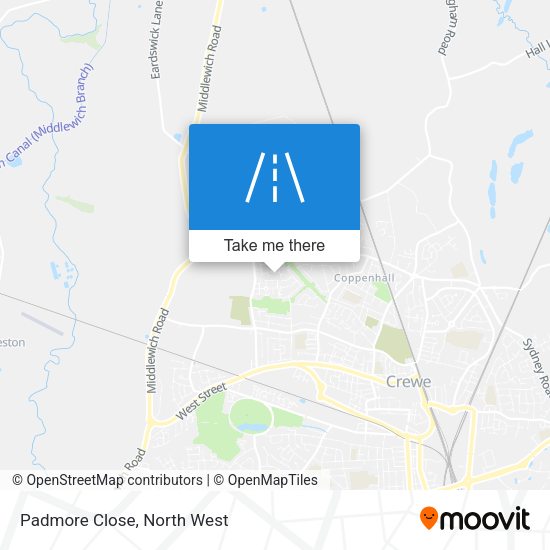 Padmore Close map