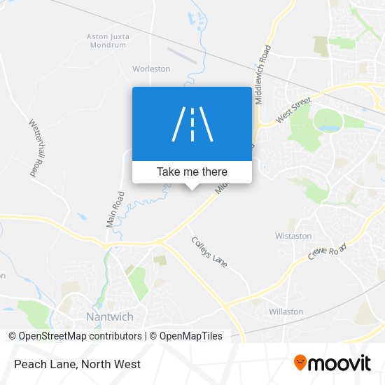 Peach Lane map