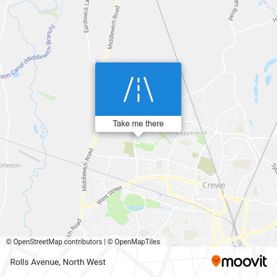 Rolls Avenue map