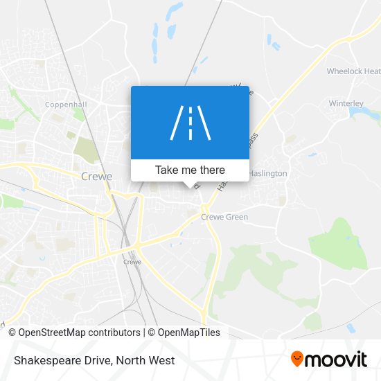 Shakespeare Drive map