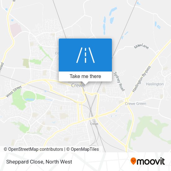 Sheppard Close map