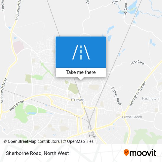 Sherborne Road map