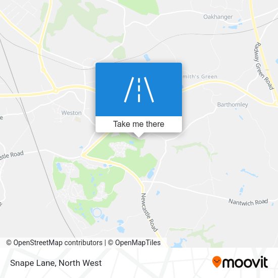 Snape Lane map