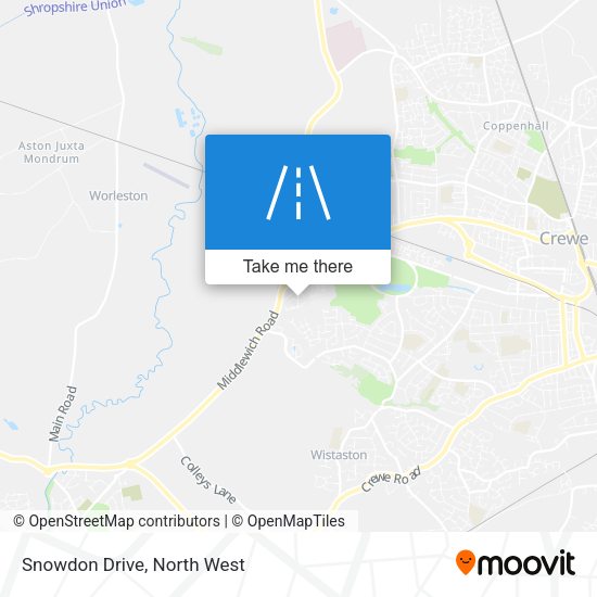Snowdon Drive map