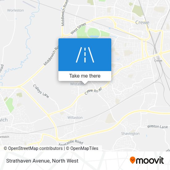 Strathaven Avenue map