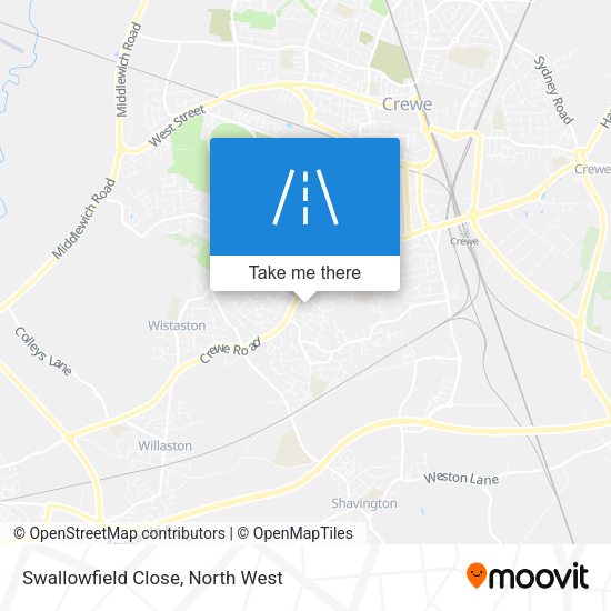 Swallowfield Close map