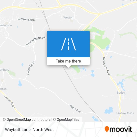 Waybutt Lane map