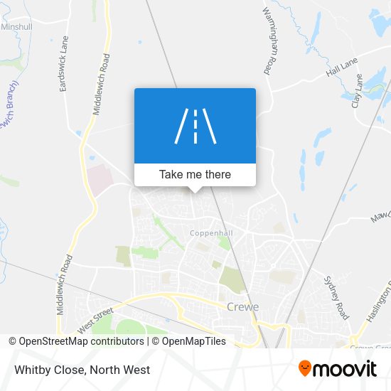Whitby Close map