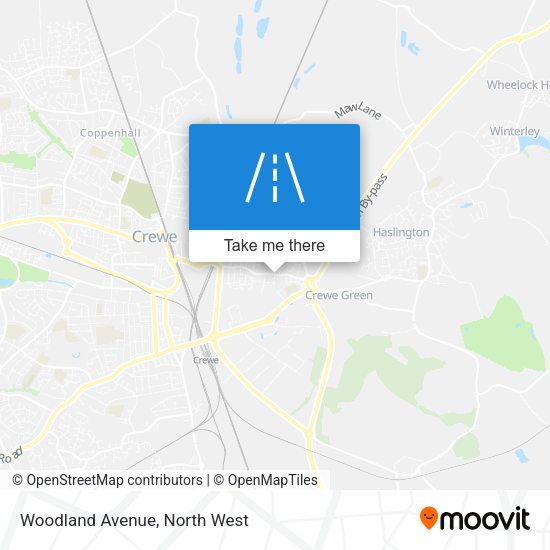 Woodland Avenue map