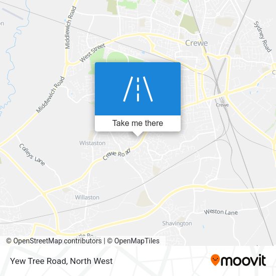 Yew Tree Road map