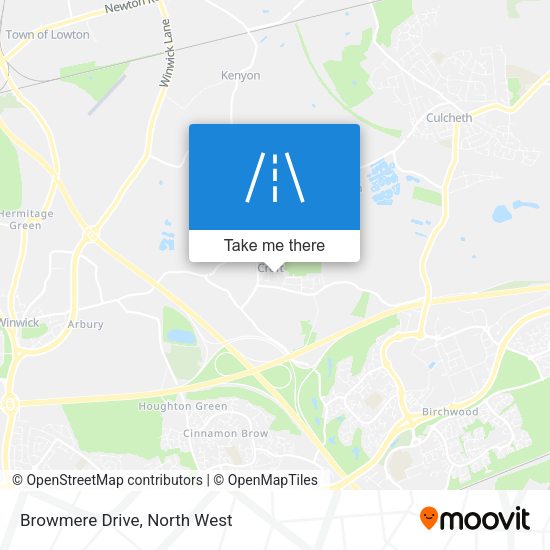 Browmere Drive map