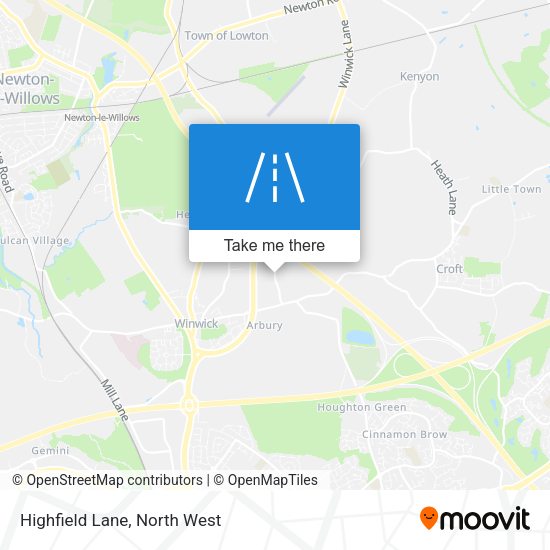 Highfield Lane map