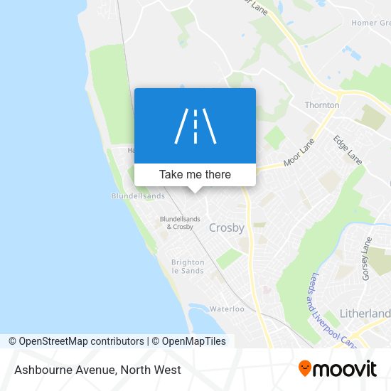 Ashbourne Avenue map
