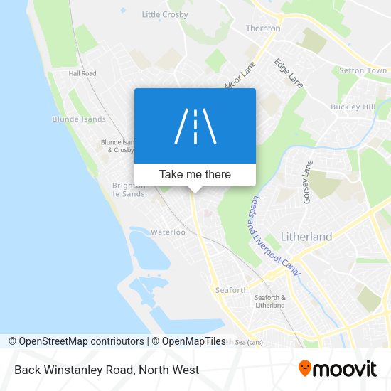 Back Winstanley Road map