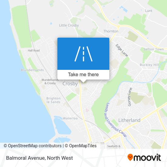 Balmoral Avenue map