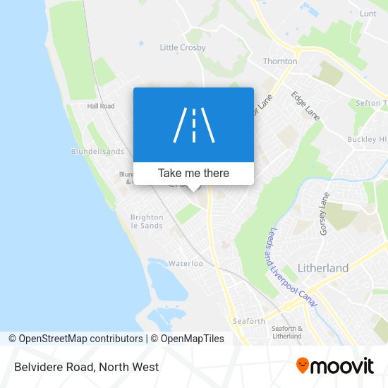 Belvidere Road map