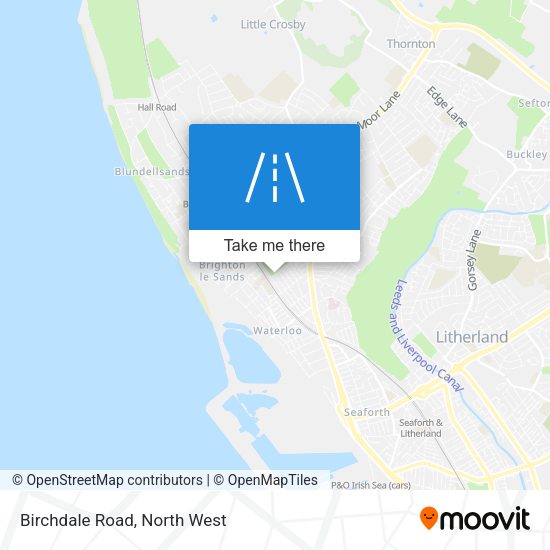 Birchdale Road map