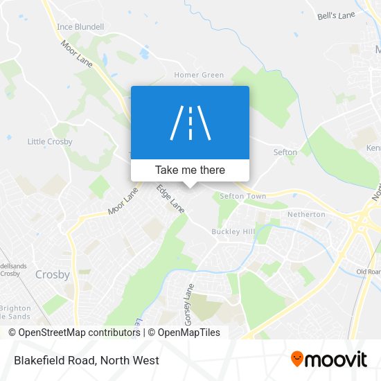 Blakefield Road map