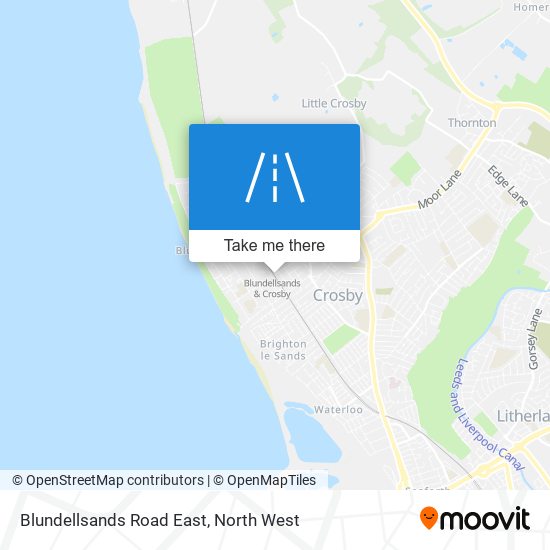 Blundellsands Road East map