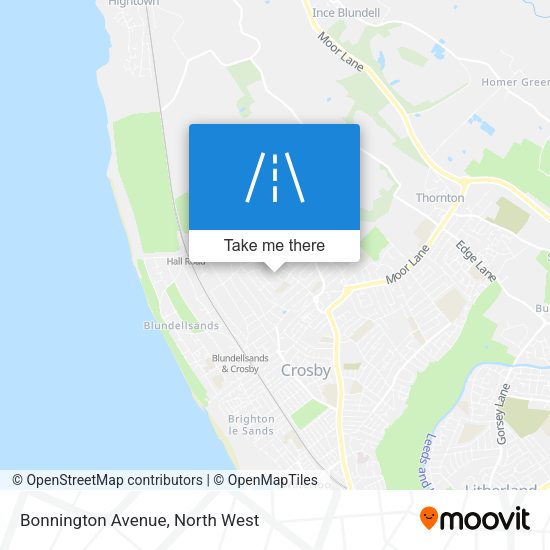 Bonnington Avenue map