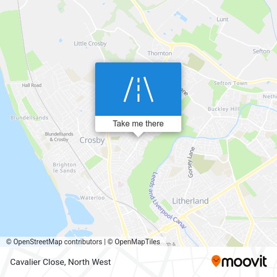 Cavalier Close map