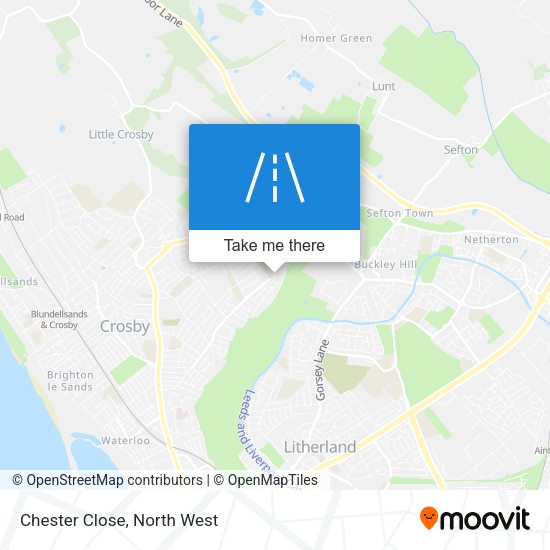 Chester Close map