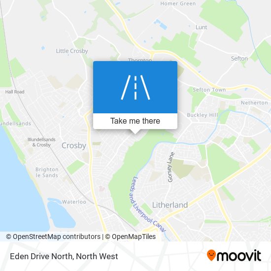 Eden Drive North map