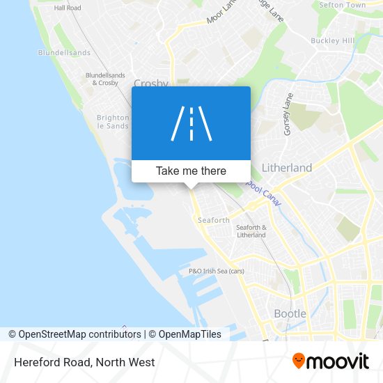 Hereford Road map