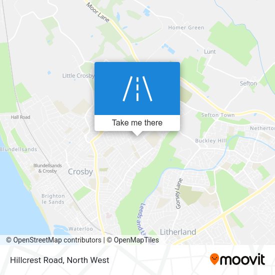 Hillcrest Road map