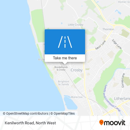 Kenilworth Road map