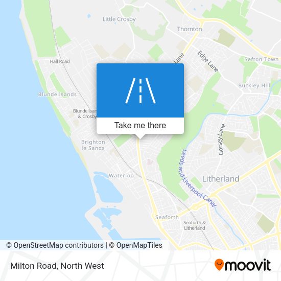 Milton Road map